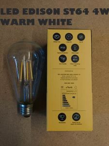 BT-EDISON LED ST64 4W WARM WHITE E27 BULB