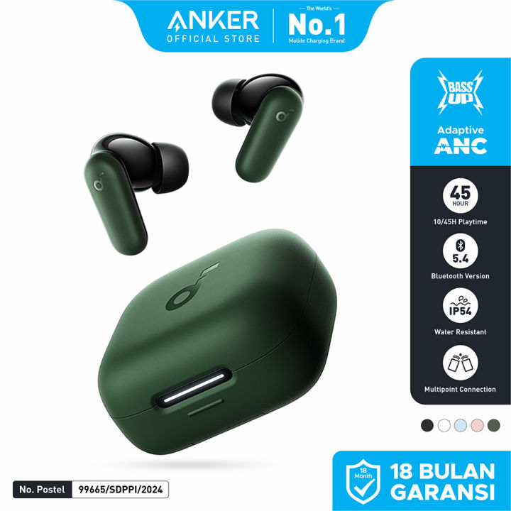 (NEW LAUNCH) Soundcore Anker R50i NC Earbuds Adaptive Noise Canceling Headset Earphone Bluetooth 5.4 TWS Low Latency for Game Long Battery 4 Mics IP54 -A3959