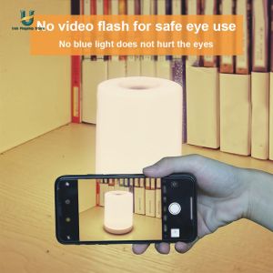 Pat Night Light Simple Touch Lamp 3 Light Colors Atmosphere Light for Desk Decor [Ueb Flagship Store]