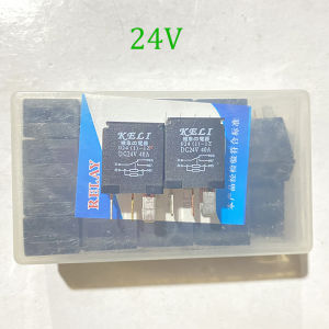 Hộp 20 Rơ Le điều hòa 4 Chân 12V 40A hoặc 24V 40A Màu Đen