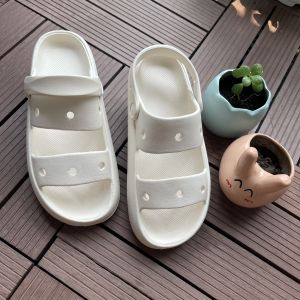 [LOTSO JIBBITZ]Sandal nữ + Jibbitz dép quai hậu đế bánh mì 3cm MayTo dễ thương Ulzzang màu trắng đen hồng QN-DB2