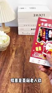 【Ship in 24H】6pcs Christmas Series Erasable Pen Set for Student Holidays 0.5mm Quick Drying Blue Ink Pen Cute Santa Claus Student Stationery