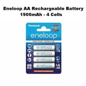 /Panasonic Eneloop AA AAA bateri boleh dicas semula 4 sel (putih).