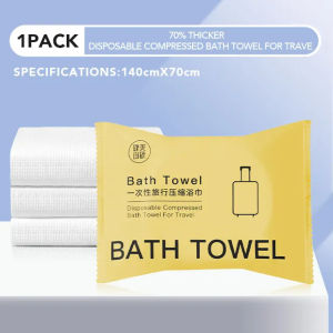 HIONE 70x140cm Large Disposable Bath Towel Compressed Towel Travel Quick-Drying Towel Travel Trip Essential Shower Washable Towel