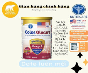 Sữa Bột COLOS GLUCARE 850g Hỗ Trợ Miễn Dịch Cho Người Đái Tháo Đường GI Thấp Ổn Định Đường Huyết