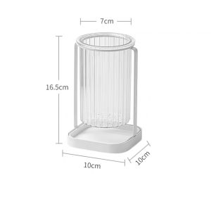 Classy Luxe Cutlery Tube Storage Box Household Drain Transparent Spoon Knife Fork Chopsticks Cage Kitchen Chopsticks Basket Kitchenware Storage Tube