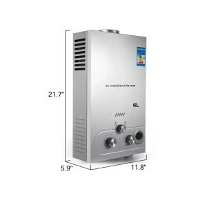 KKOLE 6L/8L/10L/12L LPG Propane Gas Instant Hot Water Heater Boiler Outdoor Stainless Steel And Multipoint Water Heater