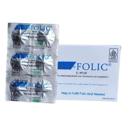 Hy-Folic 30 Tablet - HyFolic - Hy Folic - Memenuhi Kebutuhan Asam Folat - Vitamin Ibu Hamil