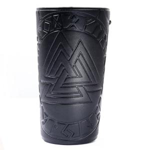 Men Medieval Armor Bracer PU Leather Gauntlet Wristband Wide Bracer Arm Armor Cuff for Role for Play Costume Par