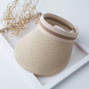 Women Straw Hat Sun Hat UV Summer Beach Hat Woven Stitched Sunscreen Fisherman Brim Hat Bucket Hat Protection Sun-Proof