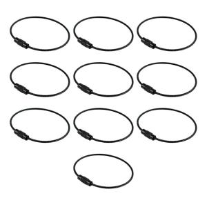 10PCS Metal Key Rings Secure Closure Colorful Crafting Components for Jewelry Keychain Projects