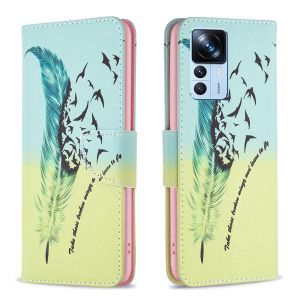 New Phone Case For Xiaomi Mi 13T 12T 11T Pro Painted Pattern Cartoon Leather Wallet Card Slot Flip Case Casing