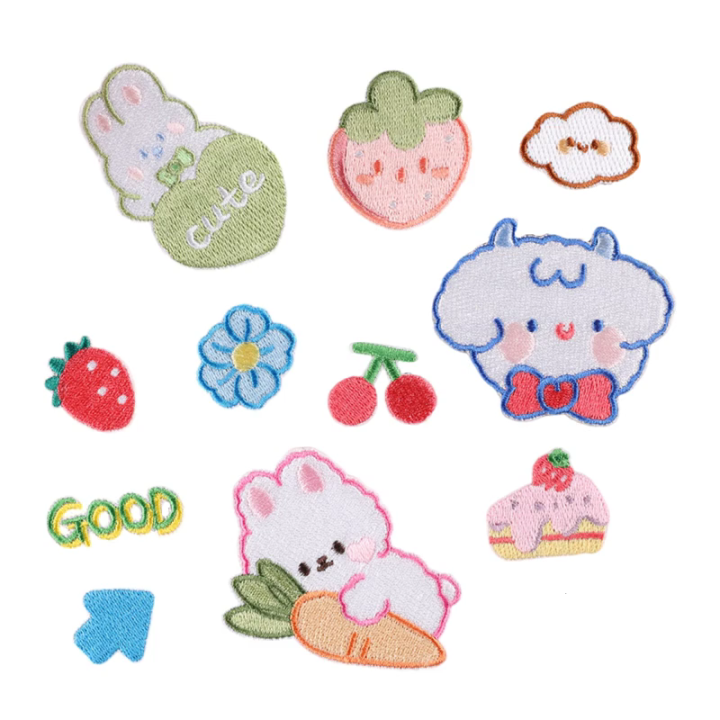 11 pcs đáng yêu động vật miếng dán ủi miếng vá đính cừu miếng vá sửa ...