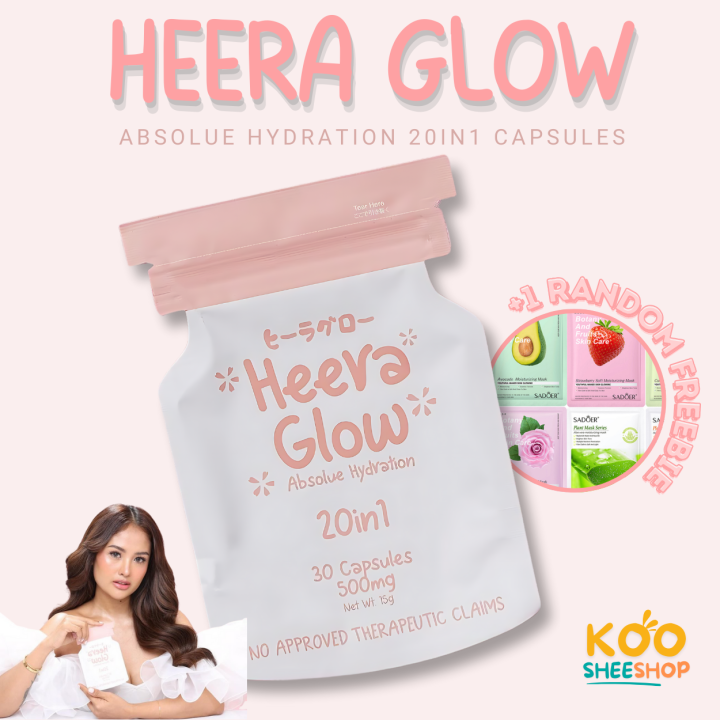 HEERA GLOW 20-in-1 Capsules Supplement by Queen Hera Heera Glow HG Skin