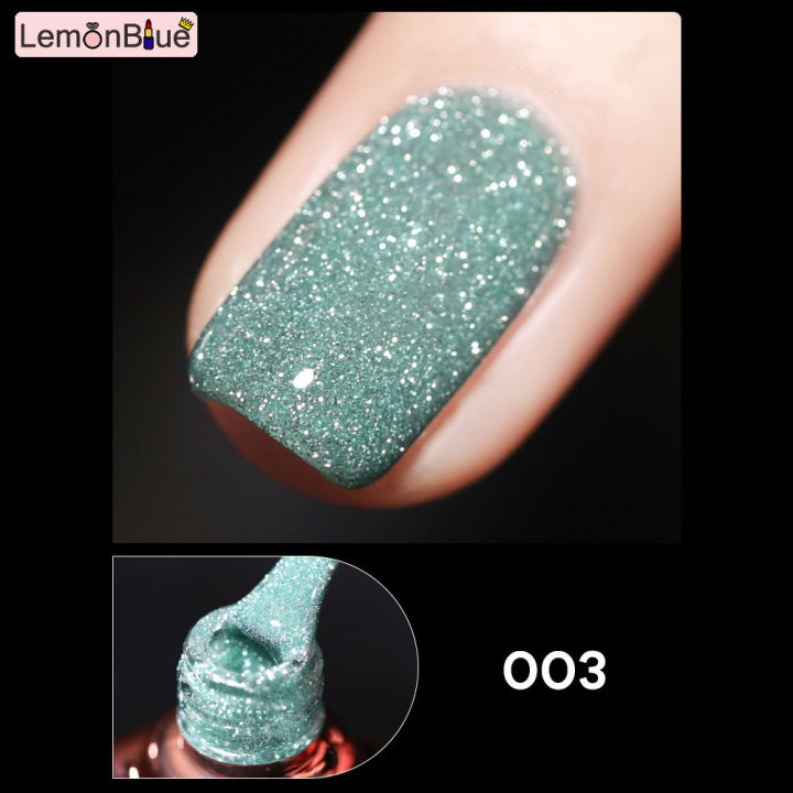 LemonBlue Colorful Diamond Nail Gel Sparkling Shining Nai Polish for ...