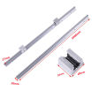 แบริ่งเชิงเส้นรางสไลด์คู่มือเพลา เพลาคู่มือสไลด์เชิงเส้น SBR20-1000mm Linear Slide Rail Shaft + 4pcs SBR20UU Baring Slide Block Hot 2ชิ้น. 