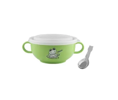 Zebra Thailand Kiddy Bowl With Spoon III Z184287 184287 100% Original Zebra Stainless Steel