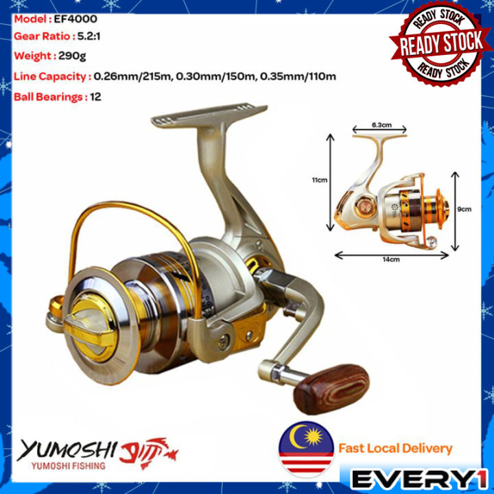 ef 2000 spinning fishing reel Yumoshi 12 BB Whole Metal Line Cup, Affordable Smooth Reel with Graphite Body (EF2000) : Sports & Outdoors This is sure to become your everyday go YUMOSHI EF 2000 - 8000