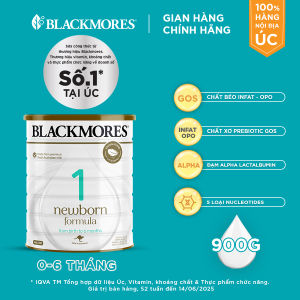 Sữa Blackmores Newborn Formula số 1 (900g)