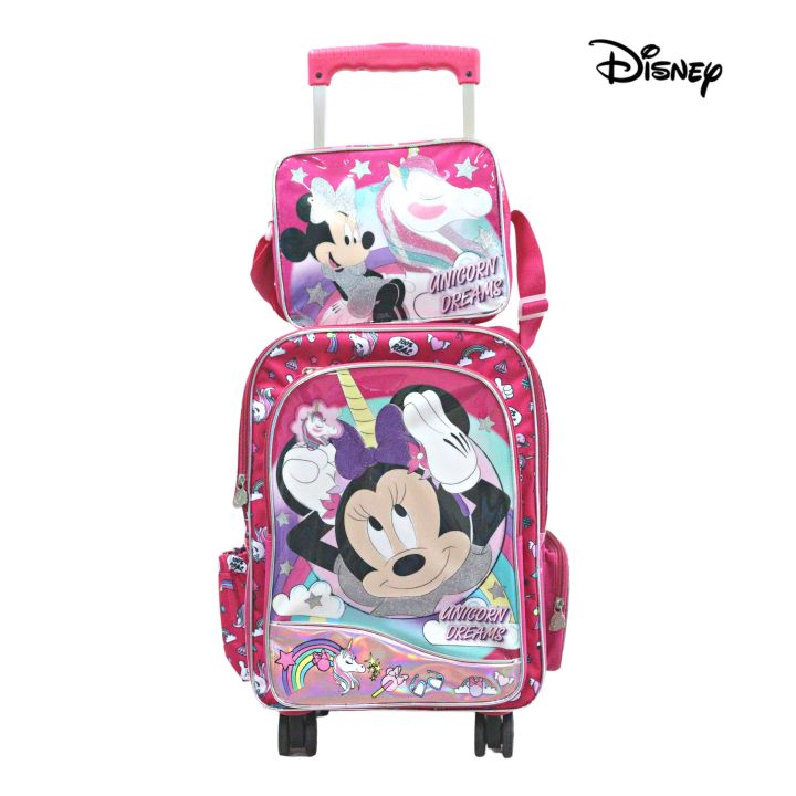 Disney Minnie Mouse 16in Trolley Bag Set Waterproof Polyester