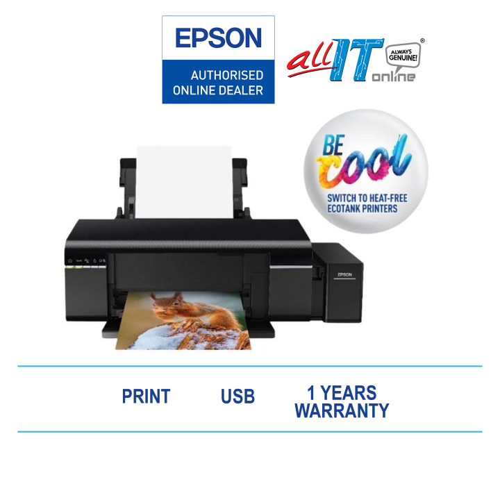 Epson L805 WiFi Photo Ink Tank Printer Lazada