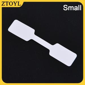 ZTOYL 100PCS Giá Trắng nhãn thẻ với treo chuỗi Đồ trang sức văn phòng phẩm giày vải