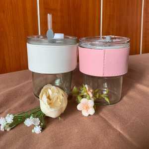 Gelas Tumbler Kaca Aesthetic Bottle Cup For Coffee