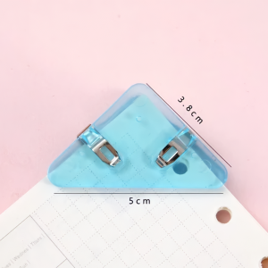 Paper Clip Binder Klip Kertas Akrilik Penjepit Sudut Kertas Segitiga Clips Book & Paper Corner ATK3016