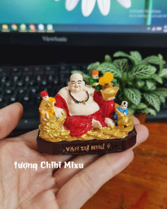 Tượng Phật Di Lặc Phong Cách Phương Đông 6cm x 4cm - Trang Trí Bàn Thờ Thần Tài Thổ Địa Mini Việt Nam