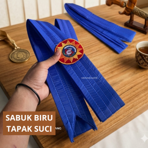 Sabuk Silat Tapak Suci Kader Melati Biru - Sabuk Beladiri Berkualitas