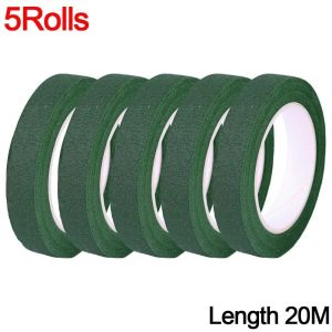5-10 Rolls Bouquet Floral Stem Tapes Green Self-Adhesive Tapes Florist Flower Wrapping Tape