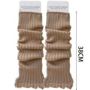 Japanese Lolita Leg Warmers Women Ankle Warmer For Girls Gothic Long Socks Y2K Thickened Knitted Cosplay Heap Socks