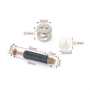 300pcs 3 in 1 Furniture Connecting Fittings Cam Lock Nuts And Cam Screws For Furniture Cabinet KKPH