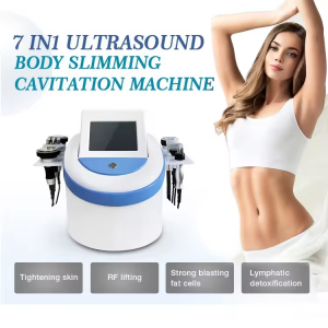 7 In 1 Cavitation 80K RF Vacuum Weight Loss Body Slimming Machine Rf Cavitation Slimming Machine