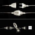 5M 3M Power Extension Cable Plug Extender Wire For LED String Light Christmas Lights UK EU US plug Adapter plug LED Light Flood Light LED decorative fairy light. 