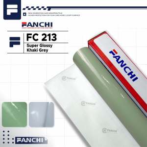 152Cm Sticker FANCHI FC213 Super Gloss Khaki Grey Glossy / Meter