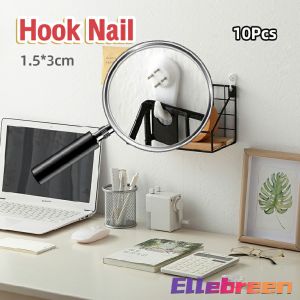 Photo Frame Seamless Nails Wall Mount Picture Frame Hook Clock Frame Plastic Nail 10pcs