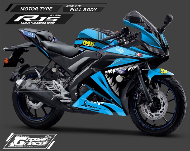 Striping Decal Yamaha R15 V3 Fullbody Decal Yamaha R15 Ne V3