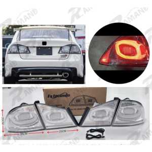HONDA CIVIC 2006-2011 FD FD1 FD2 TAIL LAMP BRAKE LIGHT ALBINO SMOKE V6