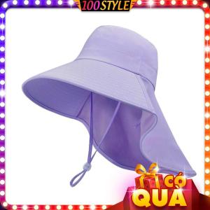 Nón Camping Chống Nắng Khăn Gáy Cài Gọn Shine - 100style