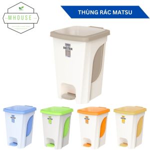 Thùng rác nhựa đạp chân matsu Duy Tân nhiều kích thước Nhí/Nhỏ/Trung/Lớn
