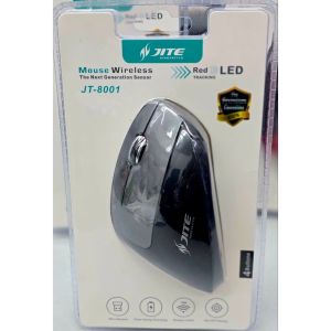 [Get FREE Mousepad] Jite JT8001 Premium Quality Ergonomic Wireless Mouse Black/Blue/ Red Jite JT-8001