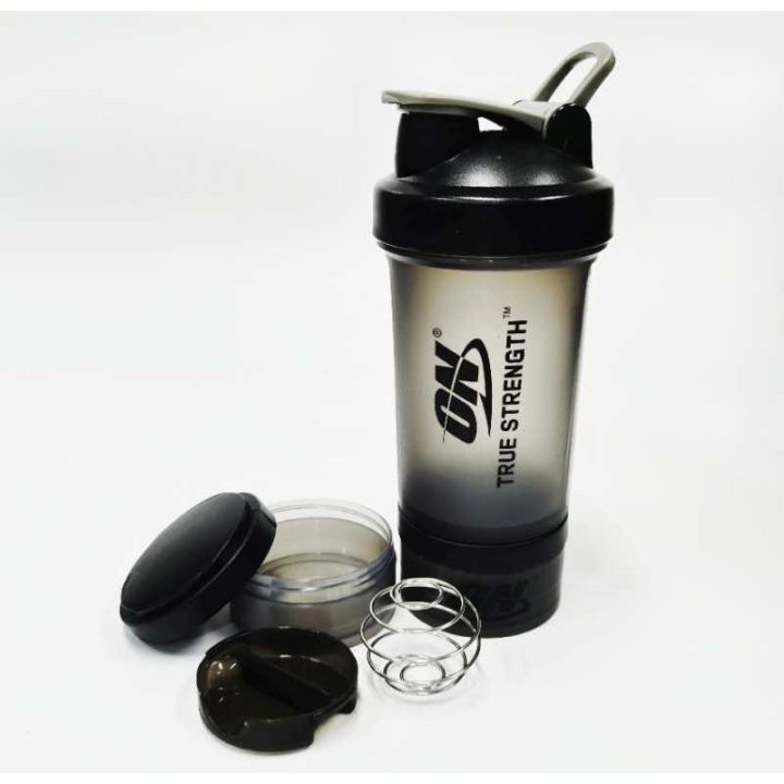 ∋◑ Optimum Nutrition True Strength Protein Shaker Bottle Cup
