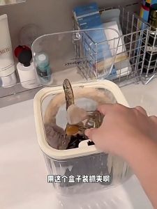 shopclassyshop Acrylic Automatic Lid-opening Hair Clip Organizer Storage Box Hair Rope Hair Ties Children Portable box