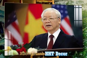 Tranh tráng gương bác Nguyễn Phú Trọng TTB06