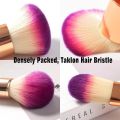 Jaf beauty makeup brush set professional women travel cosmetic kit purple pink. 