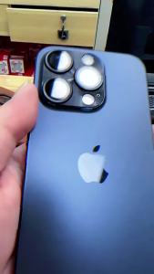 Matte 3D Camera Ring Protector Film Sticker Cover For iPhone 15 Pro Max Plus 15Pro Alloy 9H Glass Full Coverage Accessory