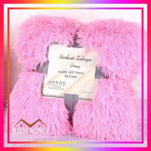 Selimut bulu rasfur lembut uk 160cmx100cm LP