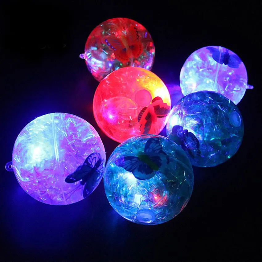 18-Pack LED Light Up Bouncy Balls - Flashing Squeaky Rubber Balls For Stress Relief & Parties
