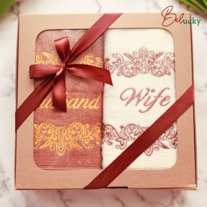 Handuk Ready Bordir Premium Kado Pernikahan Seserahan Hampers-Anggrek